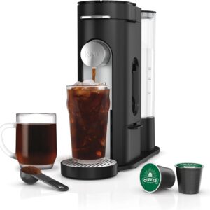 Ninja PB040 Pods & Grounds Specialty Single-Serve Coffee Maker, Compatible with K-Cups, 6-oz. Cup to 24-oz. Travel Mug Sizes, Black (Renewed)